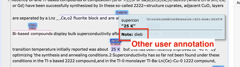 Curation-in annotation
